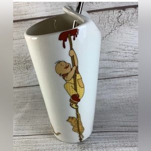 Max Brenner ALICE Chocolate Milkshake Mug Cup with Reusable Metal Straw